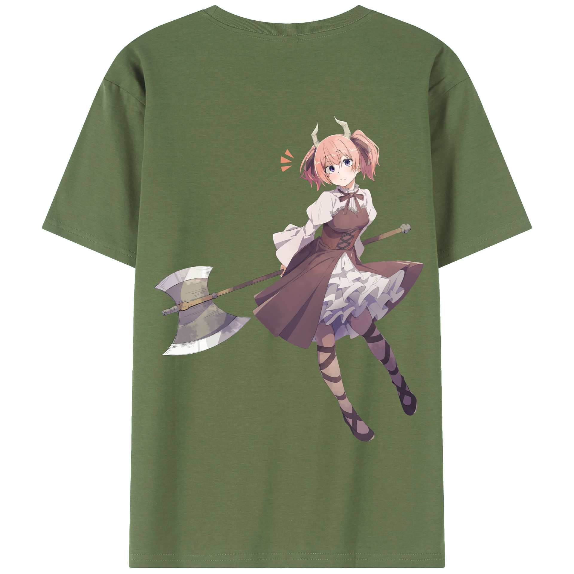 （画像用） 葬送のフリーレン Frieren 綿100％ メンズ半袖Tシャツ（バックプリント） 通気性